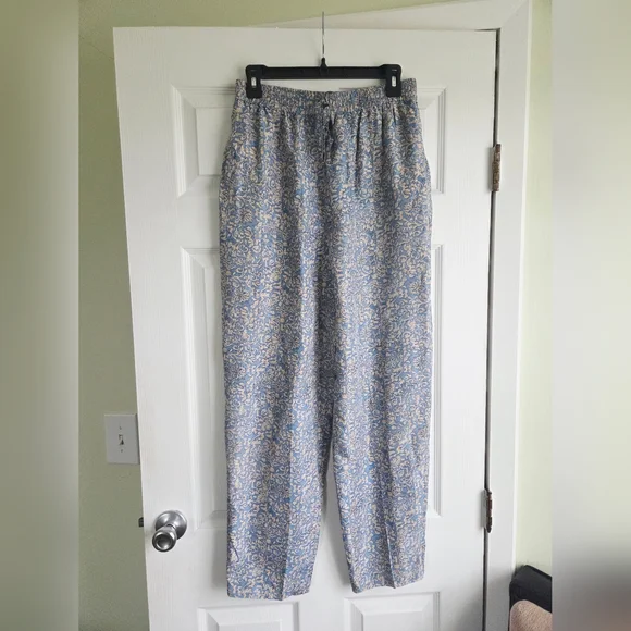 Melrose Studio ✨️ Silk Floral Women's Pants Size M - Picture 4 of 8